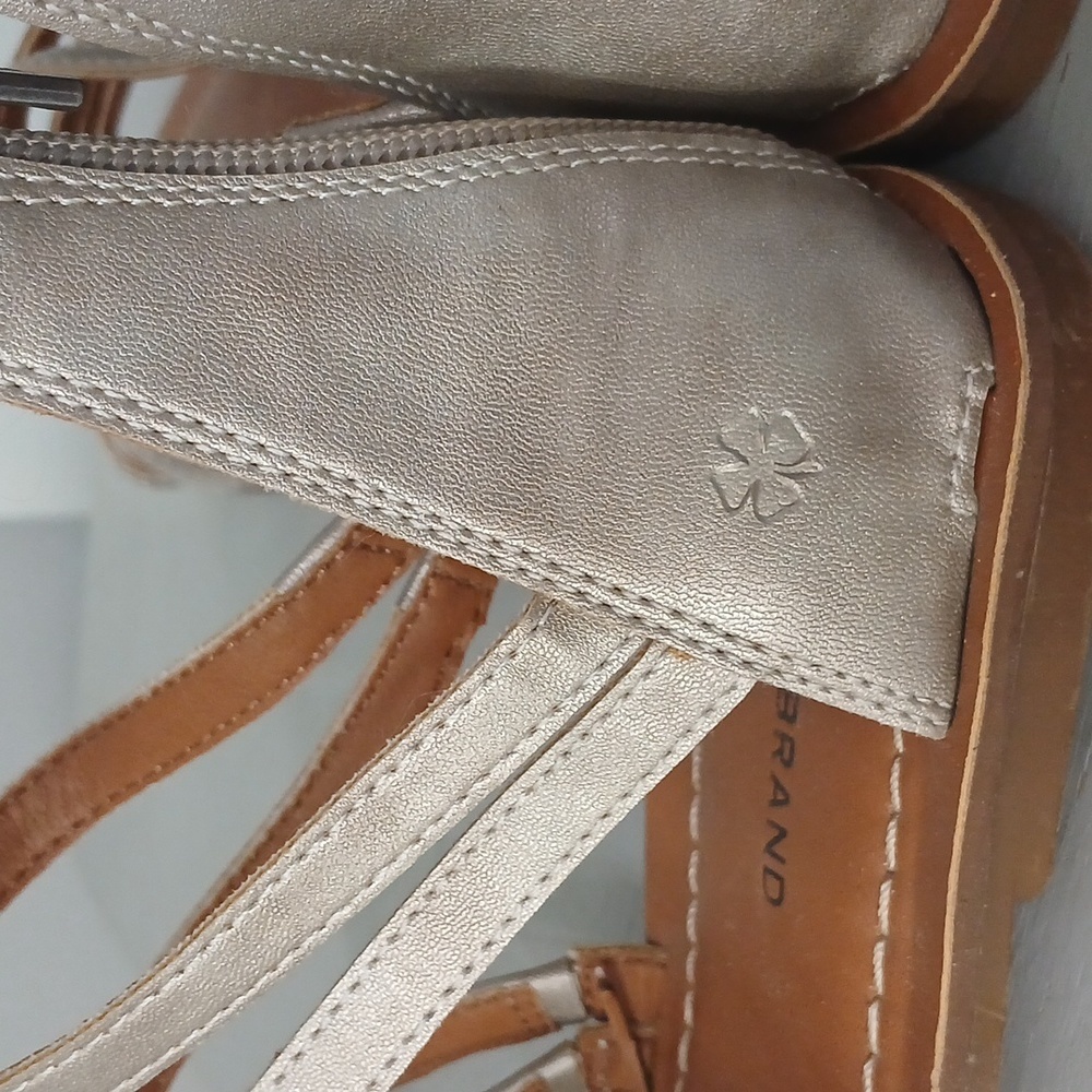 Lucky Brand Metallic Gladiator Sandals - Picture 4 of 7